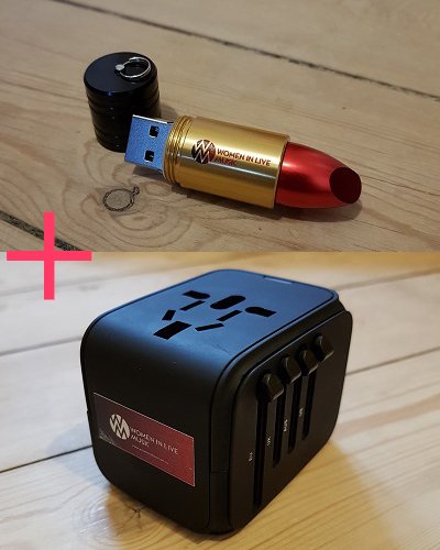 Lipstick & Power Adapter Bundle 1